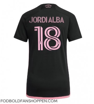 Inter Miami Jordi Alba #18 Udebanetrøje Dame 2023-24 Kortærmet